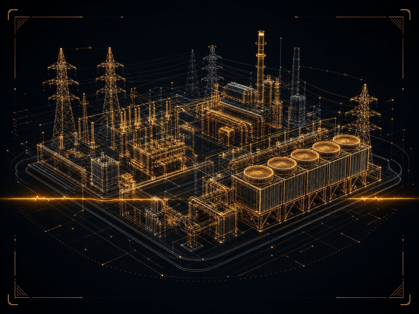Digital twin of an energy facility